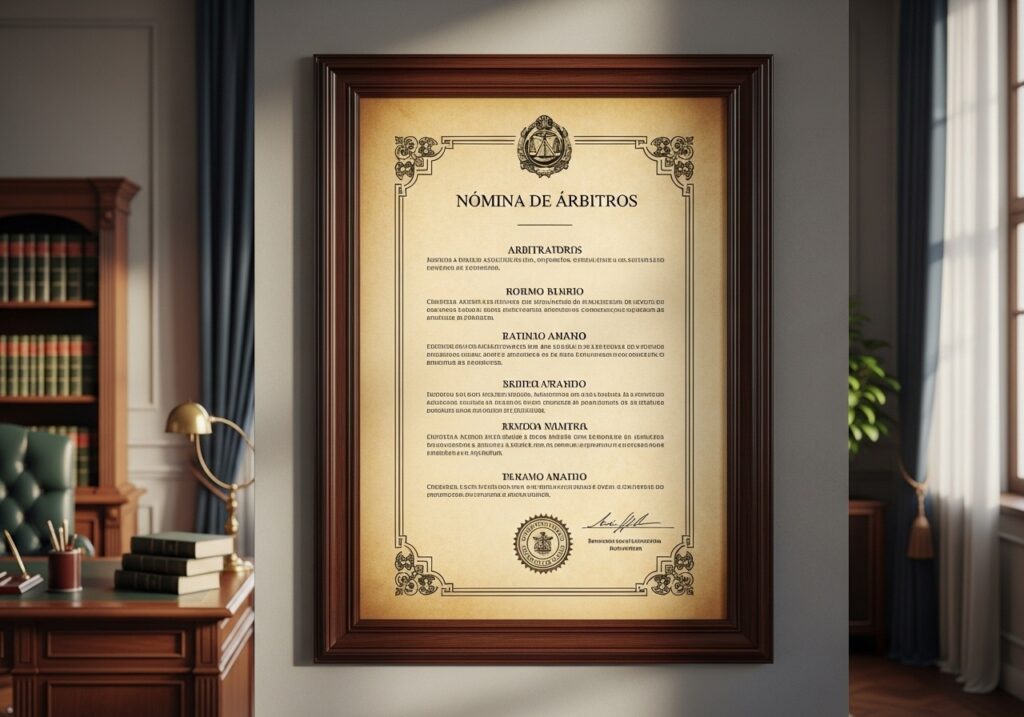 Nómina de Árbitros